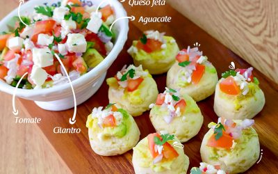Parrilleritas con ceviche de verduras