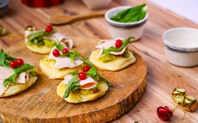 cajoneritas de yuca montadito jamon